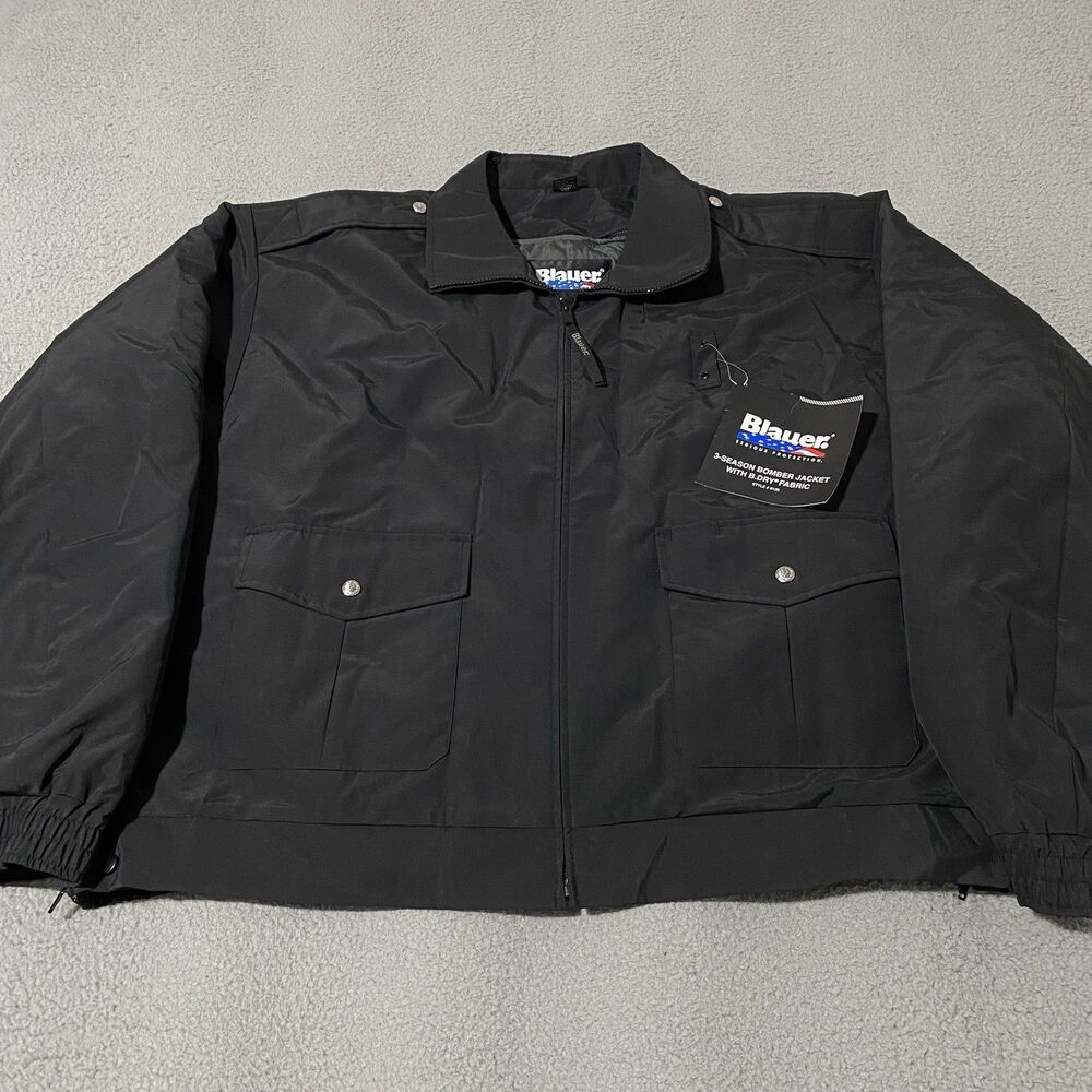 Blauer 3 Season Bomber Jacket Mens 3XL Black B Dry Fabric Quilted Lined 6120 NEW